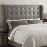 Nail Button Tufted Upholstered Headboard
