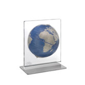 Aria Ocean Desk Globe in Metallic Blue