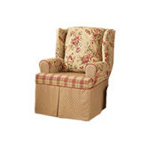 sa, Lexington Wing Chair T-Cushion Slipcover