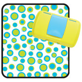 Retro Circles Diaper Wallet