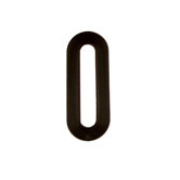 4" Address Light in Black (number 0)