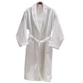 Luxury Hotel and Spa 100% Turkish Cotton Unisex Waffle Weave Terry Bathrobe
