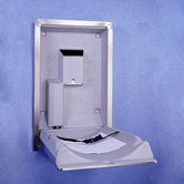 Vertical Stainless Steel Changing Station with Surface Mount