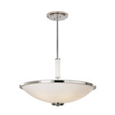 Fussen 24" Bowl Pendant with Glass Tubing