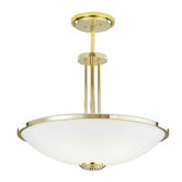 Manchester Bowl Pendant with Triple Stem