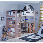 Hochbett "Toli" mit 2er-Tunnel und 2 Taschen