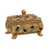 Textured Leaf Decorative Keeping Box