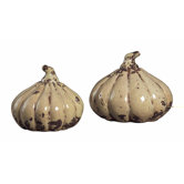 Ceramic Squash in Alto Cream (Set of 2)
