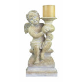 Composite Cherub Candlestick