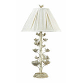 Butterfly Gathering in Table Lamp in Marauder White