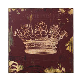 Crown Print Wood Wall D&eacute;cor