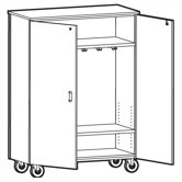 1000 Series Coat Storage Mobile Cabinet