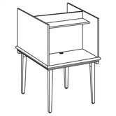Vision Series Back-to-Back Study Carrel