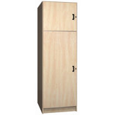 Solid Melamine Door Music Storage: 2 Compartments