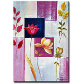 'Lilac Leaves' Canvas Art