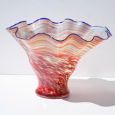 Hand Blown Gradient Glass Vase