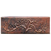 Vine 2" x 6" Copper Border Tile