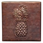 Pineapple 4" x 4" Copper Tile
