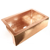 33" x 22" x 10" Single Bowl Copper Farmhouse Kitchen Sink