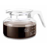 Universal 12 Cup Glass Coffee Replacement Carafe in White