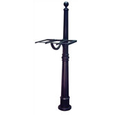 Ashland Mailbox Post with Dual Arm and Burial Kit