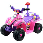 Four Wheel Battery Operated Mini ATV in Pink and Purple