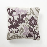 Baroque and Roll Luminaria Pillow in Plum