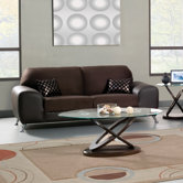 Sona Suede / Leatherette Sofa