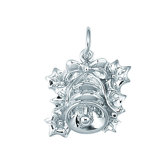 Sterling Silver Christmas Bell Charm