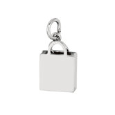 Sterling Silver Shopping Bag Charm