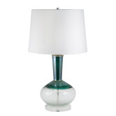 Table Lamp with Teal Blue Top