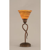 Leaf Mini Table Lamp with Firre Saturn Glass