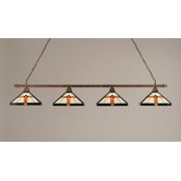 4 Light Square Kitchen Island Pendant