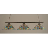 3 Light Square Kitchen Island Pendant