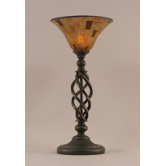 Elegant&eacute; Table Lamp with 10" Pen Shell Resin Shade