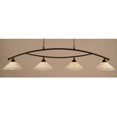 Bow 4 Light Kitchen Island Pendant