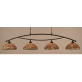 Bow 4 Light Kitchen Island Pendant