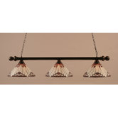 Round 3 Light Tiffany Billiard Pendant