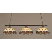 3 Light Square Kitchen Island Pendant