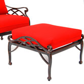 Crossweave Ottoman with Cushion