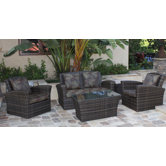 Maui 5 Piece Deep Seating Group with Cushions