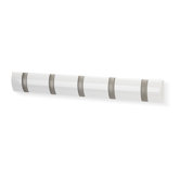 Flip Coat Hook in White High Gloss