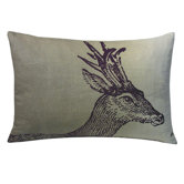 Deer Decorative Pillow in Twilight