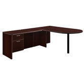 Fairplex Right/Left Bullet "L" Executive Desk with 2 Drawers