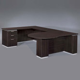 Pimlico Left Peninsula U-Shape Executive Desk (Partially Assembled)