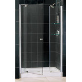 Allure Pivot Shower Door with Center Drain and Trio Base Kit
