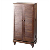 612 Series Louvered Door Multimedia Cabinet