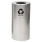 24 Gallon Aluminum Series Recycling in Satin Clear Coat