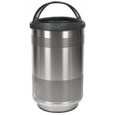 Stadium Series 55 Gallon Stainless Steel Standard Unit with Hood Top Lid