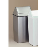 Metal Series Wastewatchers 21 Gallon Stainless Steel Swing Top Receptacle